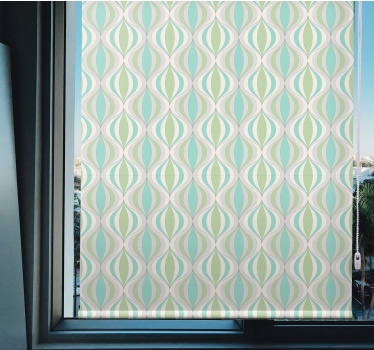Undulating Wave Motif texture and pattern blind - TenStickers