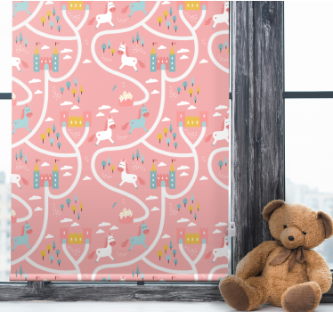 Castels and unicorns childrens blind - TenStickers