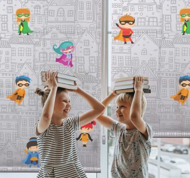 Urban Superheroes superhero blind - TenStickers