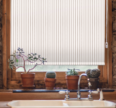 Vertical beige stripes texture and pattern blind - TenStickers
