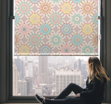 Vibrant Bloom Concept flower blind - TenStickers
