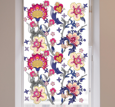 Vibrant Floral Arrangement flower blind - TenStickers