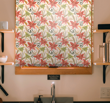 Vibrant Floral Pattern flower blind - TenStickers