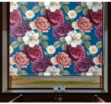 Vibrant Rose Arrangement flower blind - TenStickers