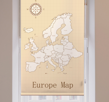 Vintage Europe World map blind - TenStickers