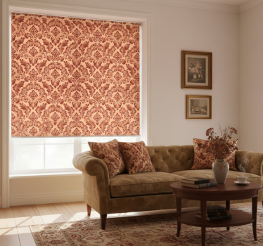 Vintage roller blind ornate vintage design - TenStickers