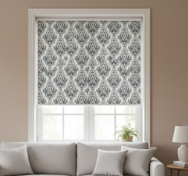 Vintage roller blind with elegant botanical designs - TenStickers