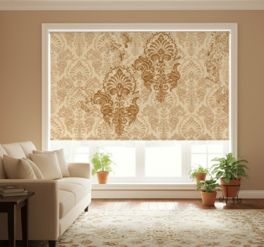 Vintage roller blind with elegant classic designs - TenStickers