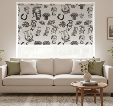 Vintage roller blind with roman imagery - TenStickers
