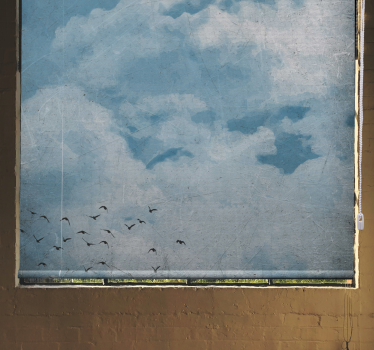 Vintage style painting Cloud roller blind - TenStickers