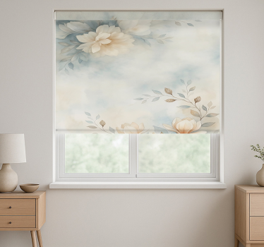 Watercolour gracy flowers teenage  roller blind - TenStickers