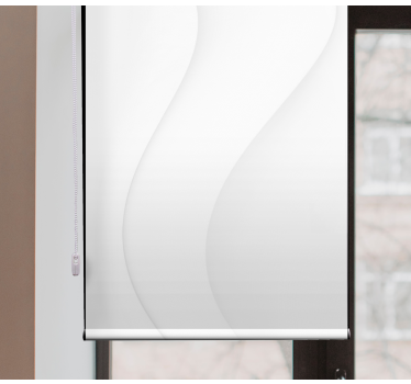 White modern shapes Master bedroom window blind - TenStickers