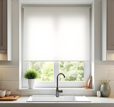 White monocolor kitchen blind - TenStickers