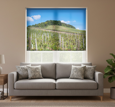 Wine meadow living room blind - TenStickers