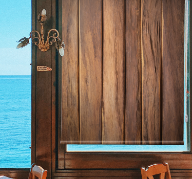 Wood Grain Panels texture and pattern blind - TenStickers