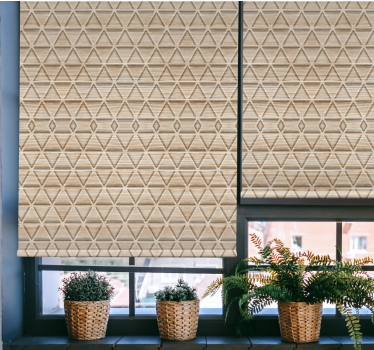 Wood textured Bathroom window blind - TenStickers