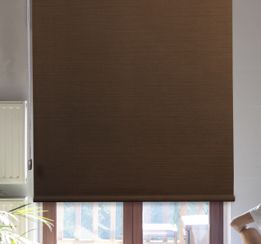 Wooden effect dark brown Rustic roller blind - TenStickers