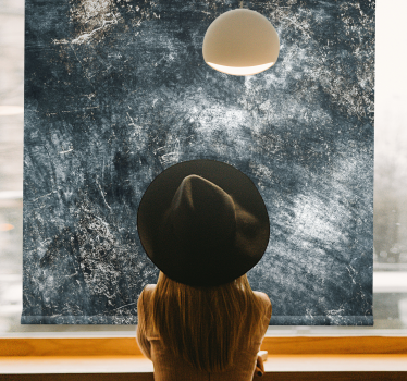 Worn design "Industrial Style" Living room roller blind - TenStickers