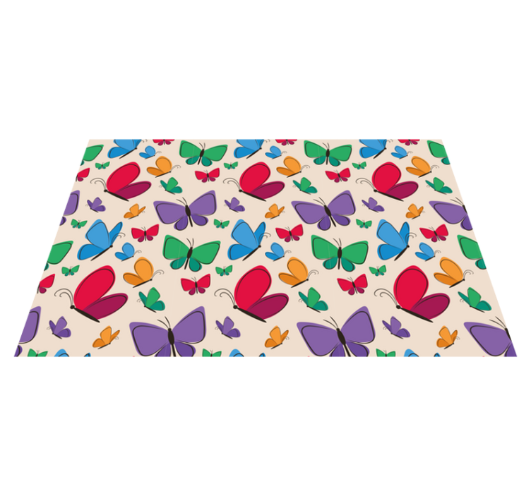 butterflies flying for kids butterfly placemats - TenStickers