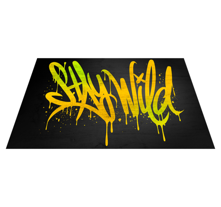 Stay wild Vinyl placemats - TenStickers