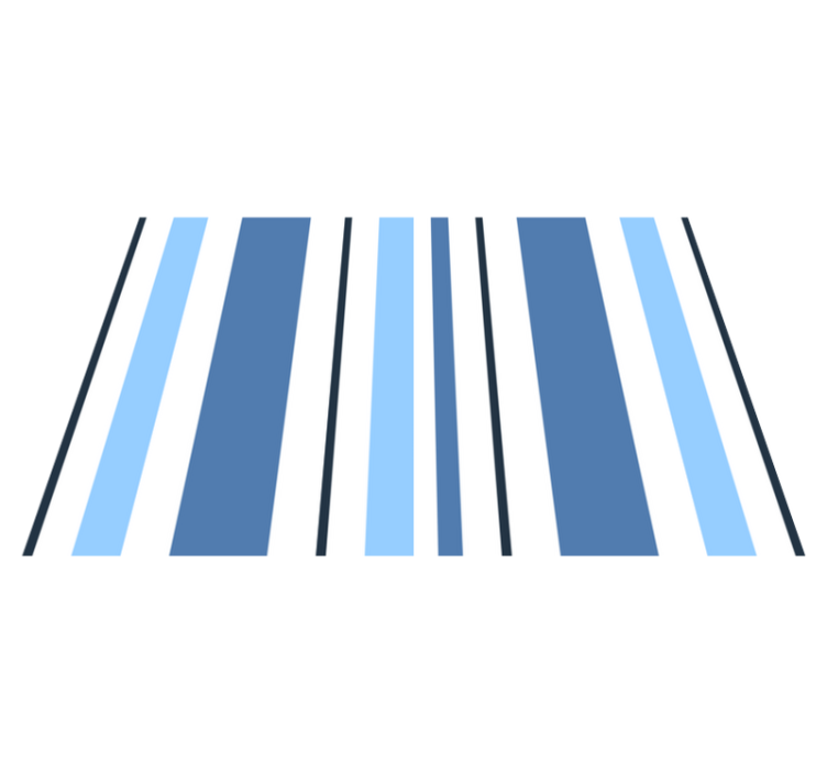 Shades of blue stripes textured placemats - TenStickers