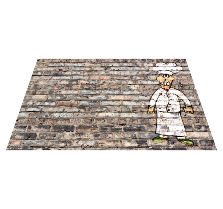Graffiti wall chef textured placemats - TenStickers
