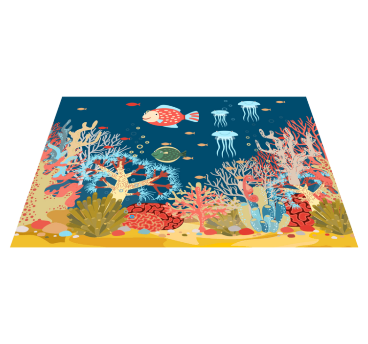 Underwater marine landscape  home placemats - TenStickers