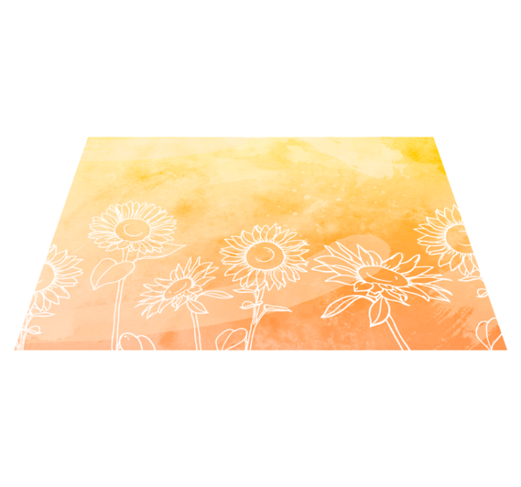 Sun Flower modern placemats - TenStickers