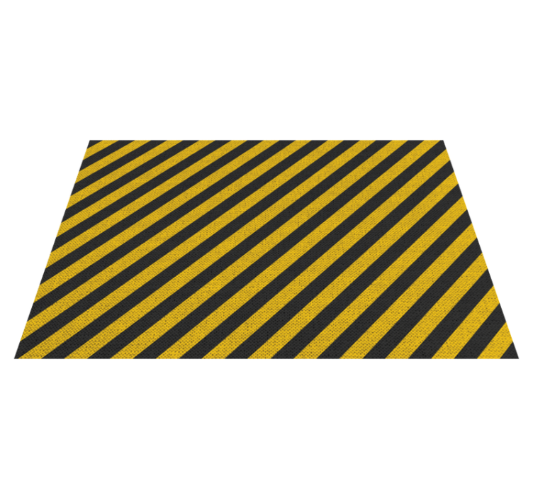 Black and yellow lines home placemats - TenStickers