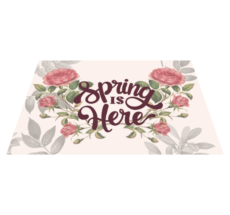 Spring is here home placemat - TenStickers
