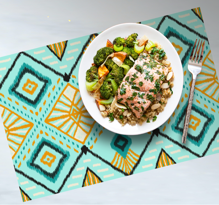 Abstract geometric motif placemat - TenStickers