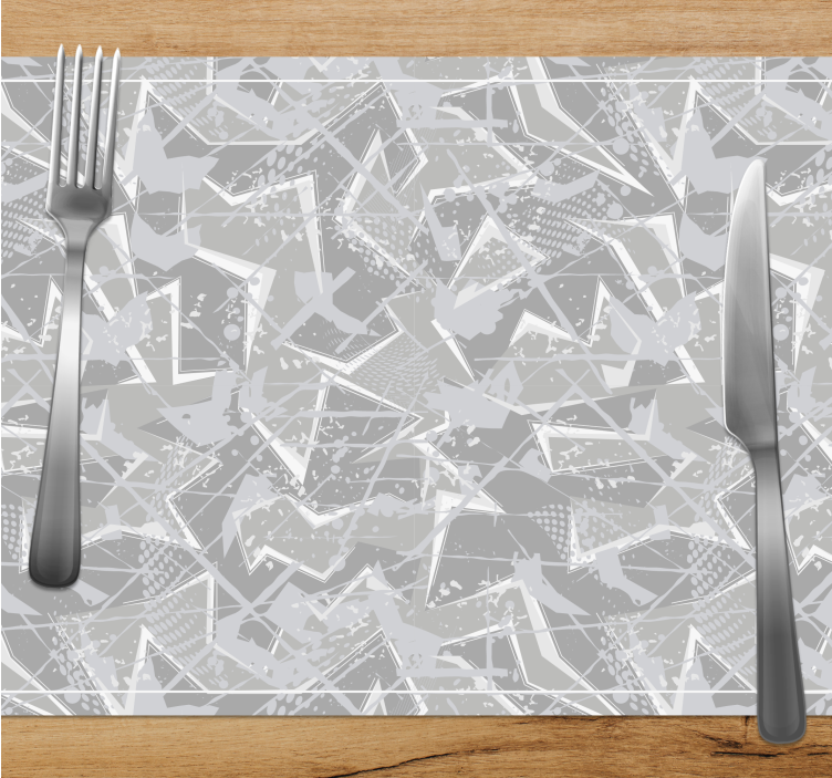 Abstract geometric shapes placemat - TenStickers