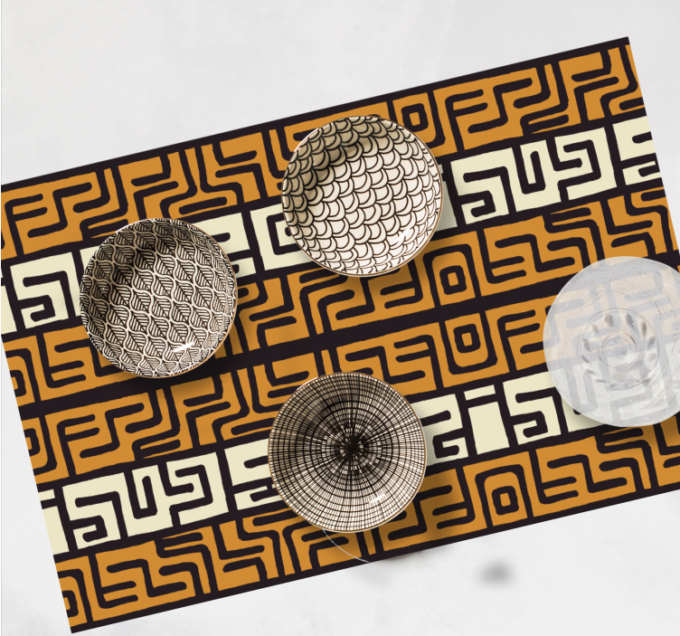 Abstract patterned surface placemat - TenStickers