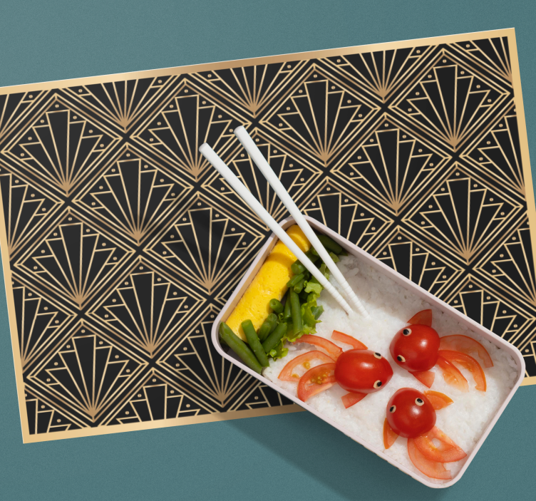 Art deco pattern placemat - TenStickers