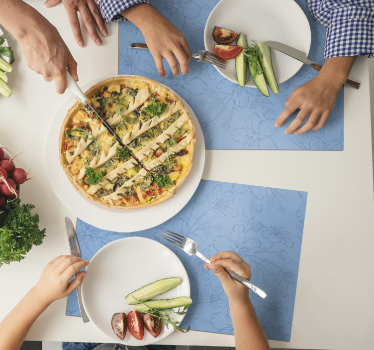 Botanical inspired surface placemat - TenStickers