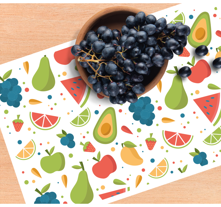 Cartoon fruit pattern original placemats - TenStickers