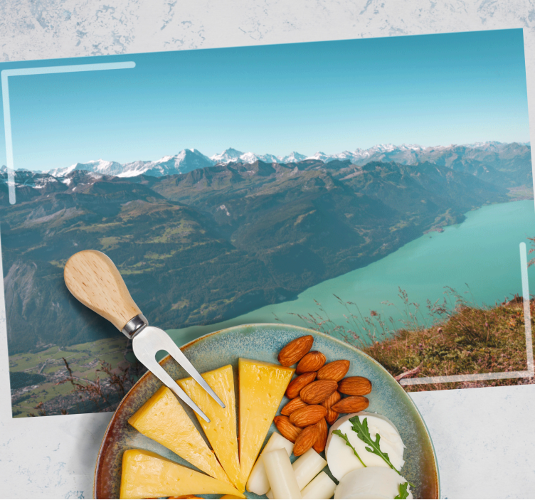 Snowy mountains original placemat - TenStickers