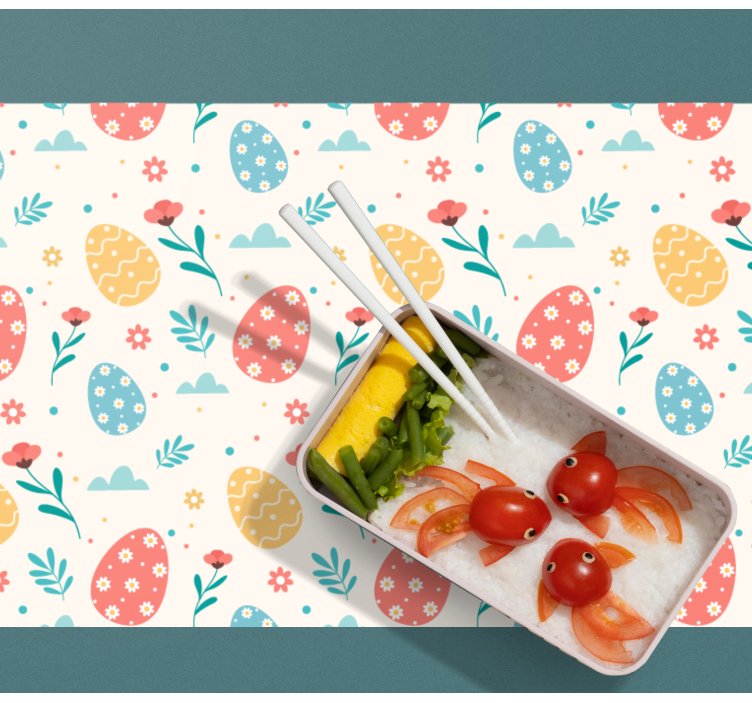 Children placemat colorful egg design - TenStickers