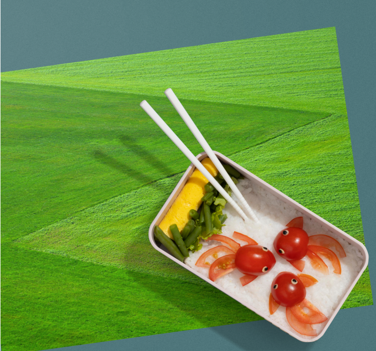 Children placemat creative rice design - TenStickers