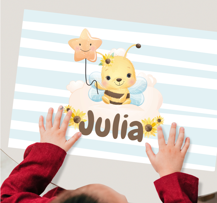 Children placemat with adorable bee design - TenStickers