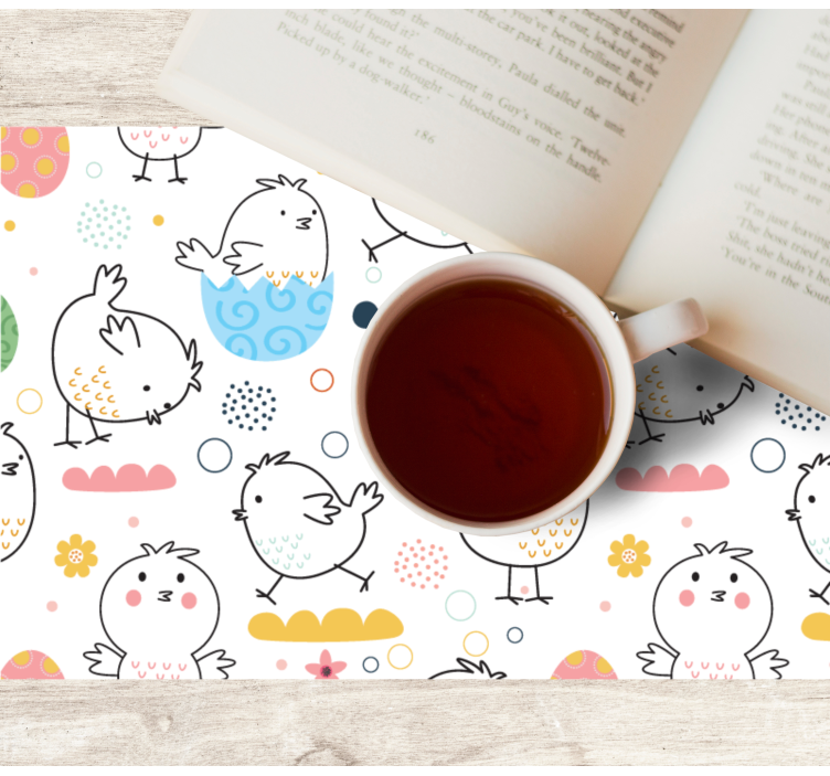 Children placemat with adorable bird designs - TenStickers
