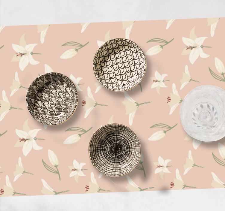 Christmas placemat floral tablecloth - TenStickers