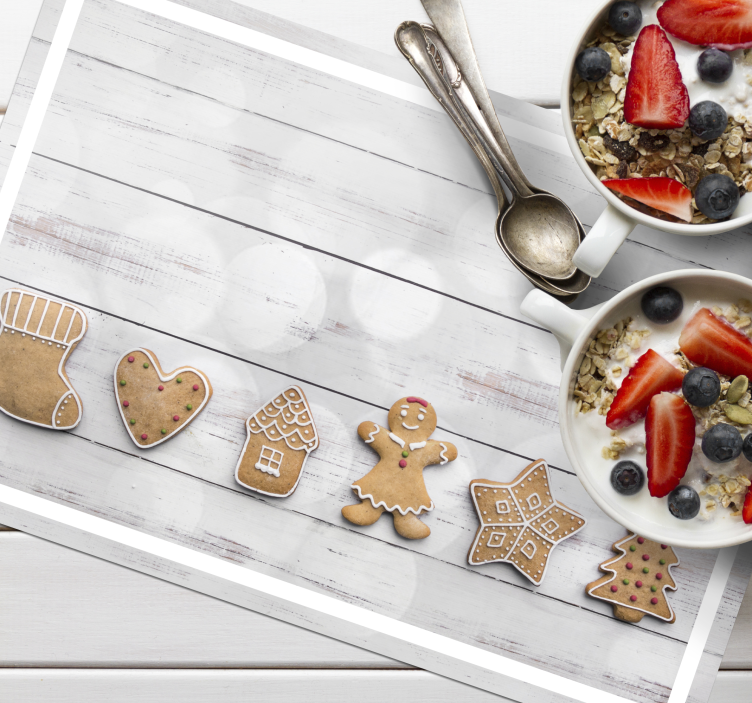 Christmas placemat gingerbread cookie collection - TenStickers