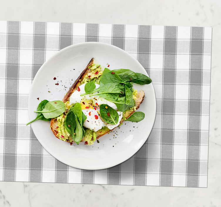 Classic checkered pattern placemat - TenStickers