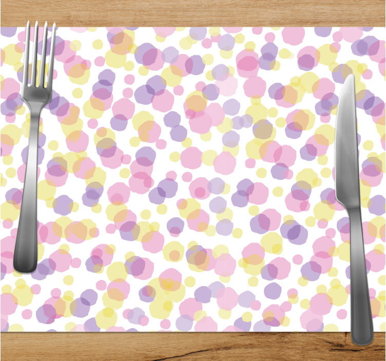Colorful abstract patterns placemat - TenStickers