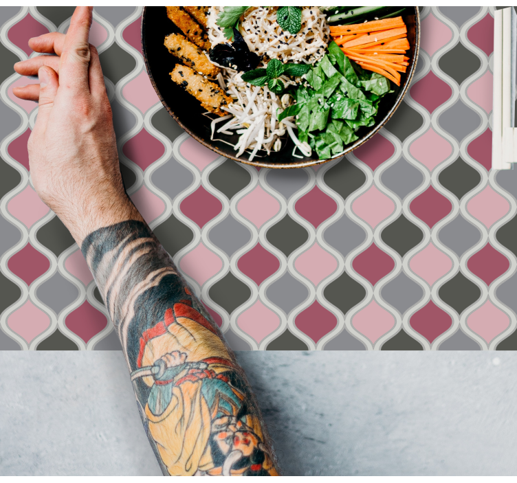 Colorful patterned texture placemat - TenStickers