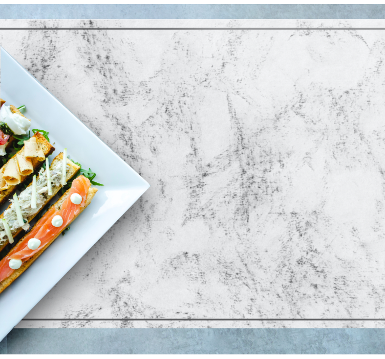 Elegant marble surface placemat - TenStickers