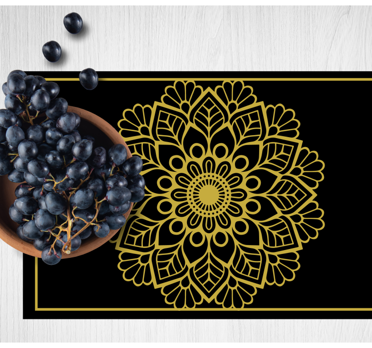 Elegant placemat with graceful botanical design - TenStickers