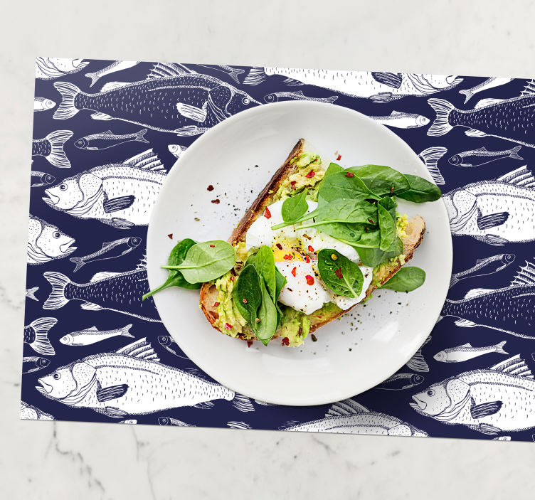 Fish under the sea placemats - TenStickers
