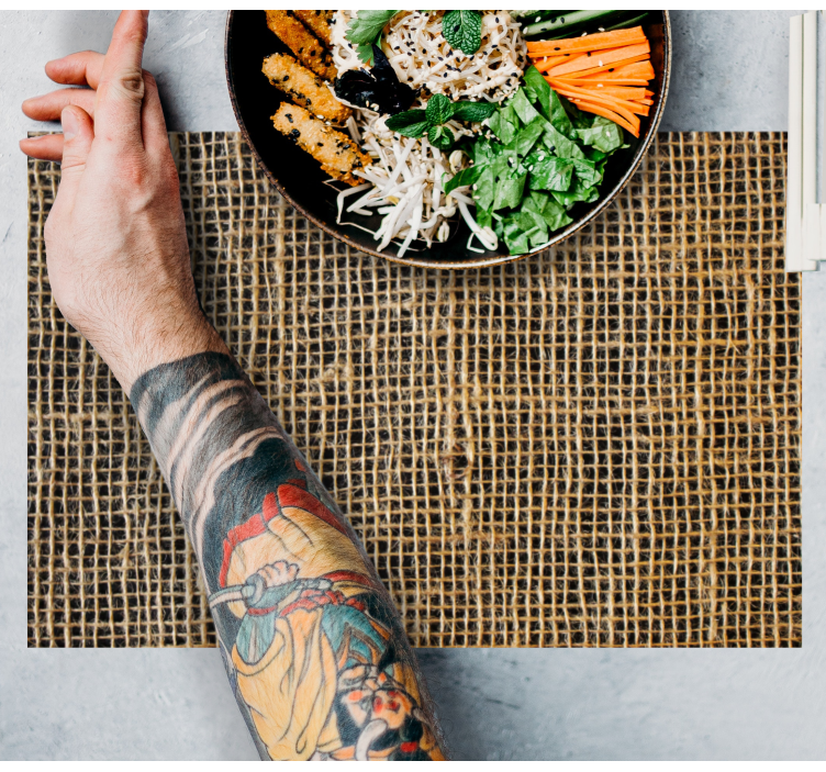 Fishnet Woven Placemats modern placemats - TenStickers